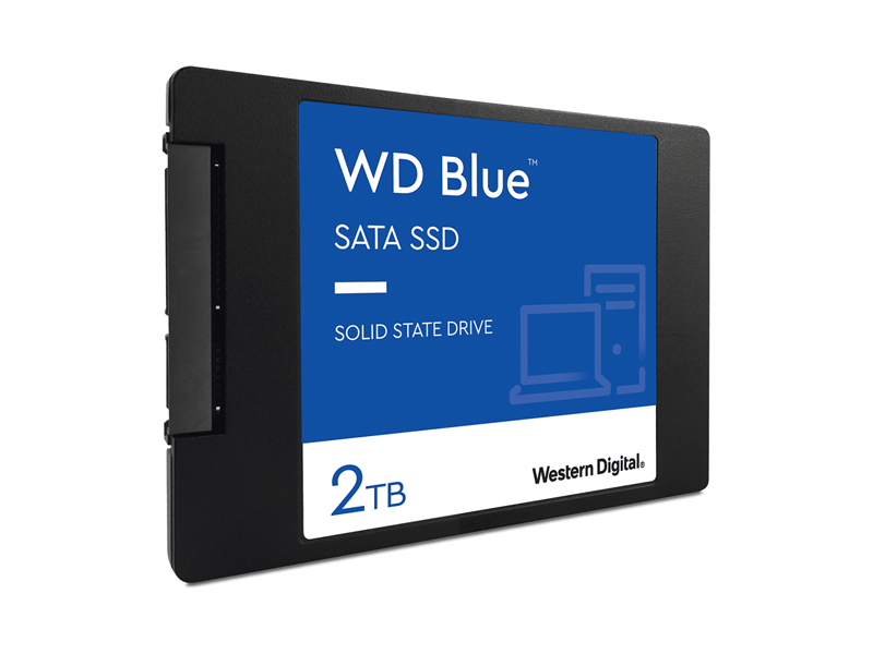 WDS200T3B0A  SSD WD Blue, 2.0TB, 2.5'' 7mm, SATA3, R/ W 560/ 530MB/ s, IOPs 95 000/ 84 000, TBW 500, DWPD 0.1 1