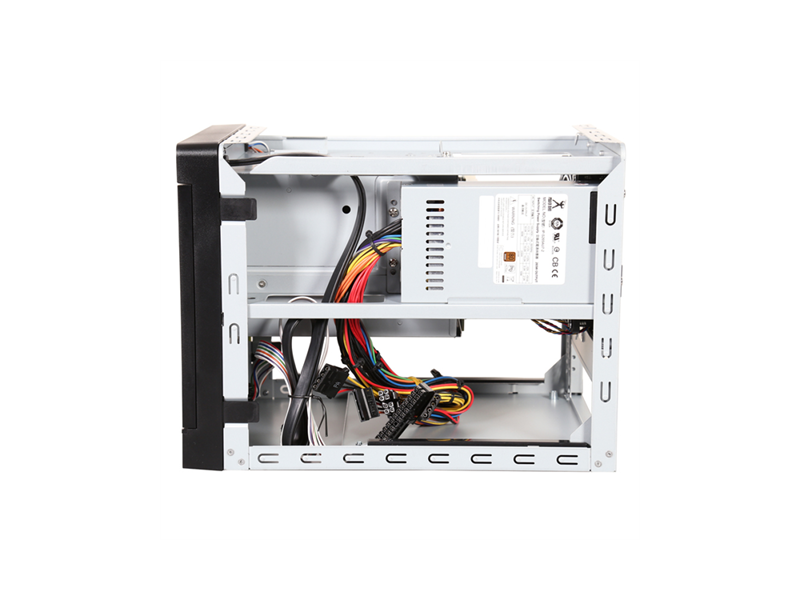 6130959  Серверный корпус InWin MS04-2(PF052)/ 1U Flex PSU/ miniITX/ 4x3.5''/ 2.5'' SATA/ SAS/ 2