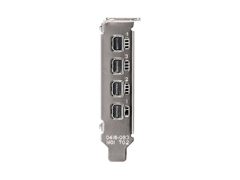900-5G172-1721-000 Nvidia Quadro T600 4GB GDDR6 PCI-E x16 (LP bracket + ATX bracket + mDP-DP cables) 1