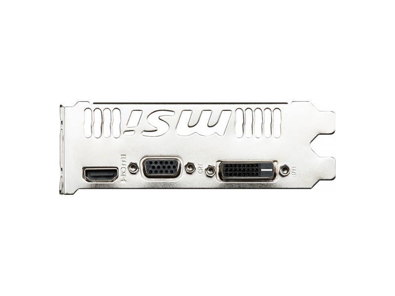 912-V809-3851  Видеокарта MSI N730K-4GD3/ OCV1 4 Гб DDR3 DVI-D, HDMI, 15-пиновый коннектор D-Sub GeForce GT 730 (DDR3, 64-bit) 64 бита Проприетарное охлаждение 1