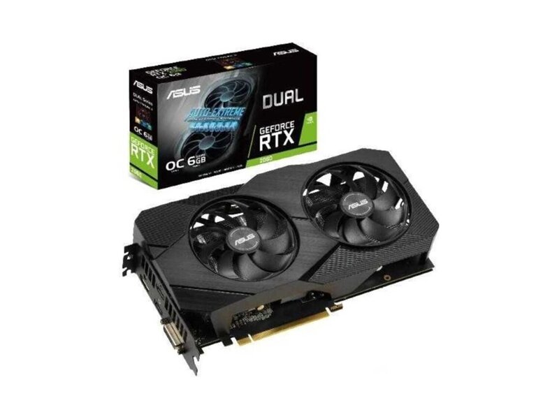 90YV0CH7-M0NA00  ASUS DUAL-RTX2060-O12G-EVO 12GB GDDR6 192bit DVI 2xHDMI DP (562573) (5)