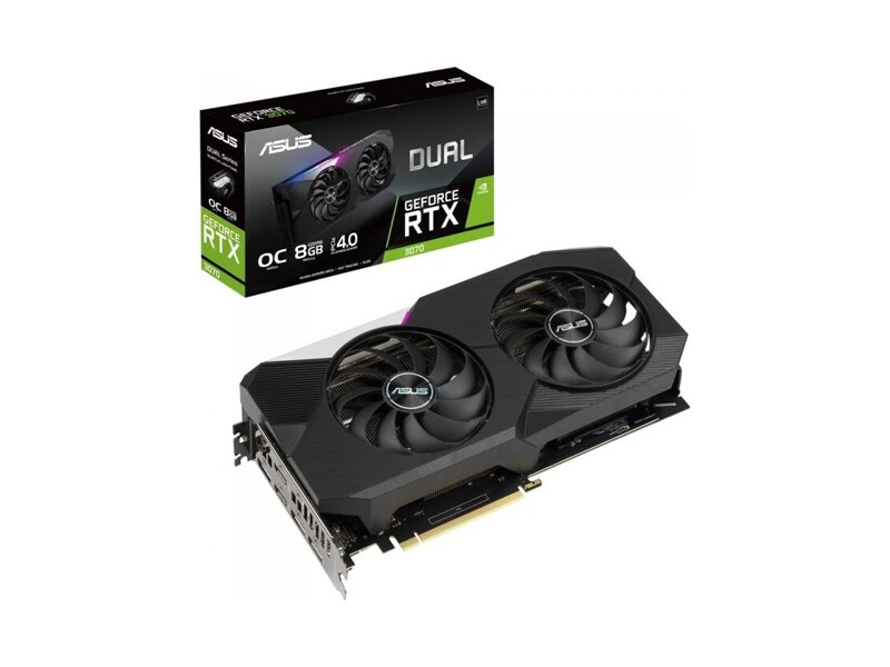 90YV0FQC-M0NA00  ASUS DUAL-RTX3070-O8G-V2 8GB GDRR6 256bit 2xHDMI 3xDP LHR RTL (5) (320012)