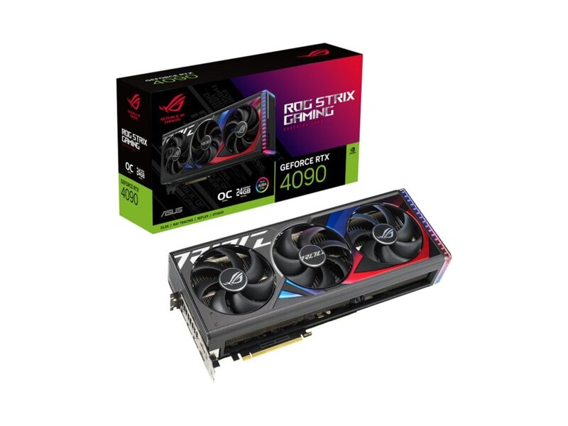 90YV0ID0-M0NA00 Видеокарта Asus ROG-STRIX-RTX4090-O24G-GAMING / RTX4090, HDMI*2, DP*3, 24G, D6X (936879)