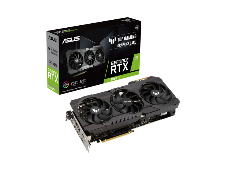 90YV0IL0-M0NA00  Видеокарта Asus TUF-RTX3060TI-O8GD6X-GAMING / RTX3060TI, HDMI*2, DP*3, 8G, D6X (90YV0IL0-M0NA00) (5) (963882) 2