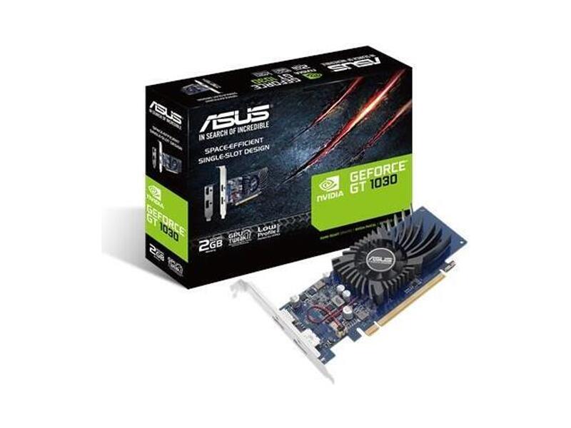 90YV0AT2-M0NA00  ASUS PCI-E GT1030-2G-BRK nVidia GeForce GT 1030 2048Mb 64bit GDDR3 1228/ 6008/ HDMIx1/ DPx1/ HDCP Ret low profile 1