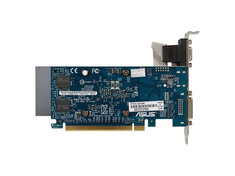GT730-SL-2GD5-BRK  ASUS PCI-E GT730-SL-2GD5-BRK nVidia GeForce GT 730 2048Mb 64bit GDDR5 902/ 5010 DVIx1/ HDMIx1/ CRTx1/ HDCP Ret 4