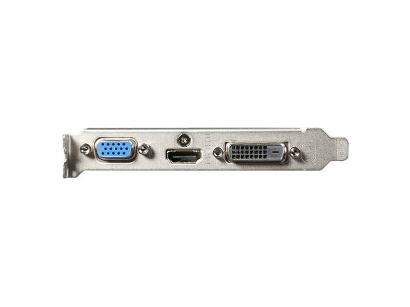 GV-N710D3-2GL  Видеокарта Gigabyte PCI-E GV-N710D3-2GL nVidia GeForce GT 710 2048Mb 64bit DDR3 954/ 1800 DVIx1/ HDMIx1/ CRTx1/ HDCP Ret low profile 1