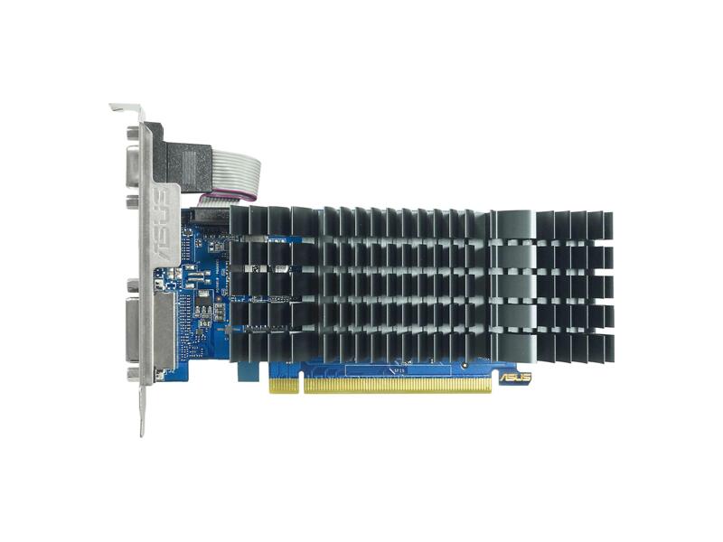 GT710-SL-2GD5-BRK-EVO  Видеокарта Asus GT710-SL-2GD5-BRK-EVO NVIDIA GeForce GT 710 2Gb 64bit GDDR5 PCI-E 954/ 5012 DVI HDMI CRT HDCP Ret low profile