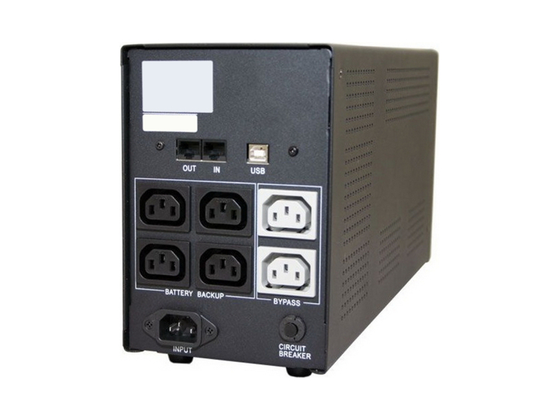 671478  ИБП Powercom IMP-1200AP 671478 Imperial UTP, 720W/ 1200VA, RJ-45, RJ-11, USB, Hot Swap, 6 х IEC320 С13 1