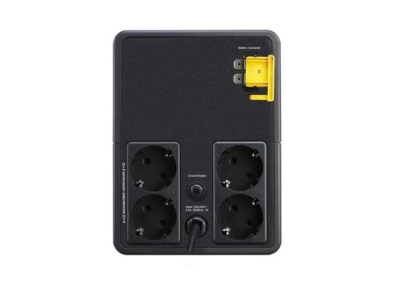 BVX1200LI-GR ИБП APC EASY BVX 650W 1200VA Tower, 230V, 4x CEE 7/ 3 Schuko Outlets 1