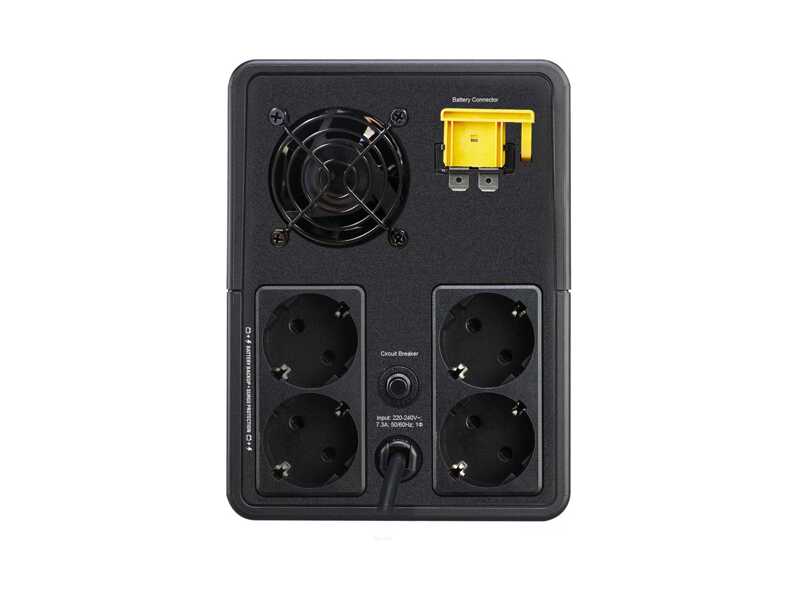 BVX1600LI-GR ИБП APC Easy 950W 1600VA Tower, 230V, 4x CEE 7/ 3 Schuko Outlets, AVR 1