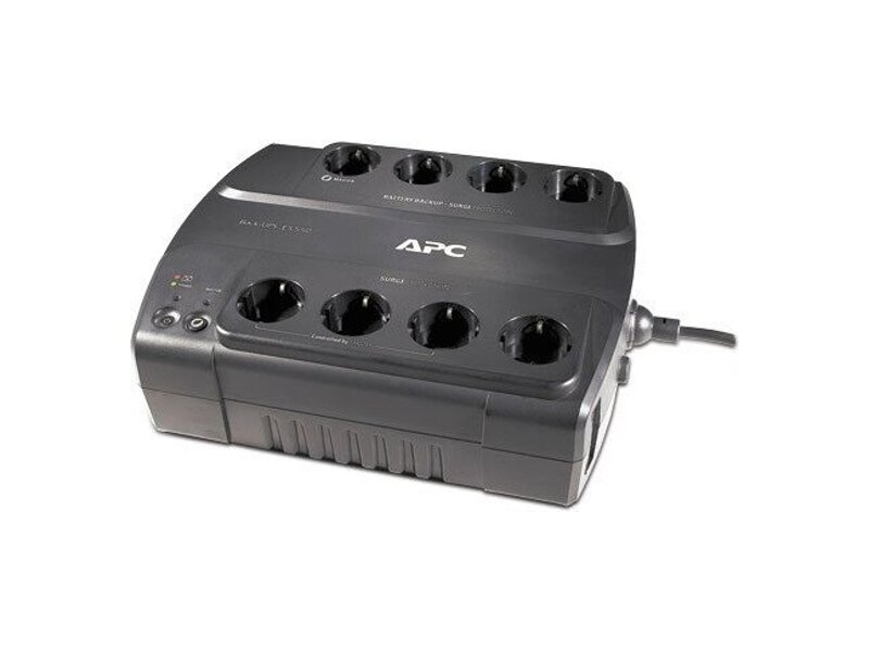 BE550G-RS  ИБП APC Back-UPS ES, 550VA/ 330W, 230V, 8 Russian outlets (4 Surge & 4 batt.), Data/ DSL protection, USB, user replacable batteries, (renewal BE550-RS) 0