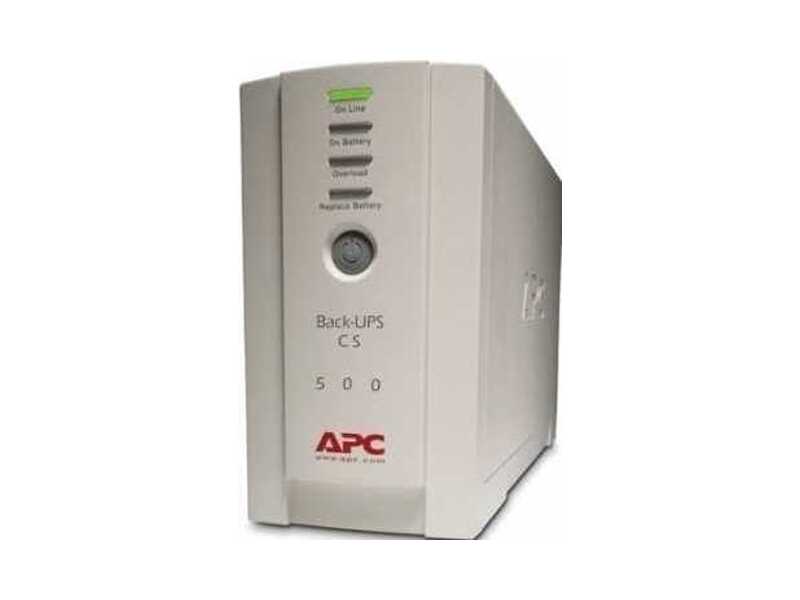 BK500-RS  ИБП APC Back-UPS CS, OffLine, 500VA / 300W, Tower, IEC