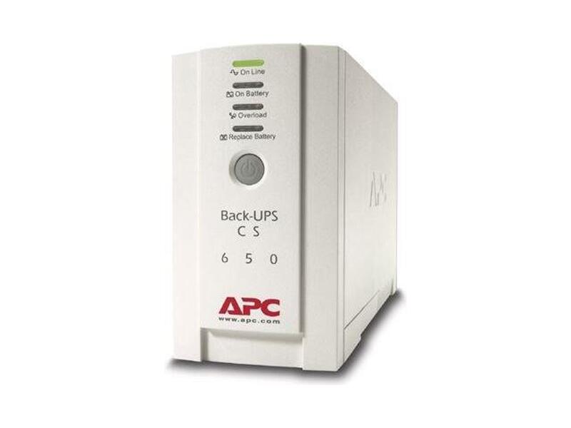 BK650EI  ИБП APC Back-UPS CS, 650VA/ 400W, 230V, 4xC13 outlets (1 Surge & 3 batt.), Data/ DSL protection, USB, PCh, user replacable batteries