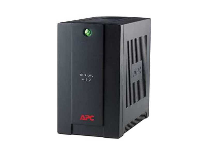 BX650CI  ИБП APC Back-UPS BX, 650VA / 390W, Line-Interactive, Tower, IEC