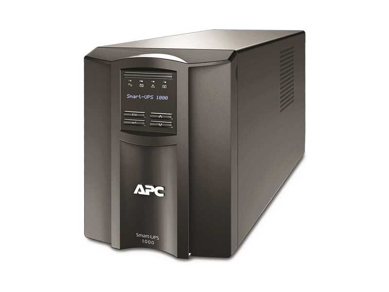 SMT1000IC  APC Smart-UPS 1000VA/ 700W, Line-Interactive, LCD, Out: 220-240V 8xC13 (4-Switched), SmartSlot, USB, SmartConnect, Black, (REP: SMT1000I)