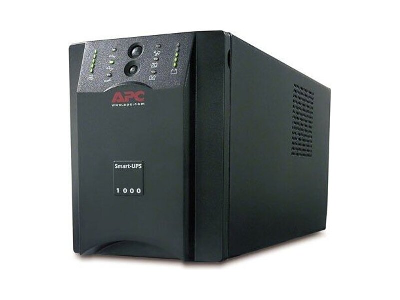 SUA1000XLI  ИБП APC Smart-UPS 1000VA/ 800W, 230V, Extended Runtime, Line-Interactive, user repl. Batt., SmartSlot, USB, PowerChute, BLACK