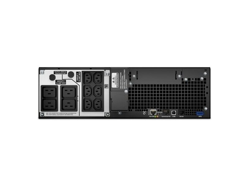 SRT5KRMXLI  ИБП APC Smart-UPS SRT RM, 5000VA/ 4500W, On-Line, Extended-run, Rack 3U (Tower convertible), Pre-Inst. Web/ SNMP, with PC Business, Black 1