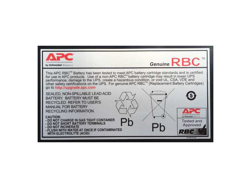 APCRBC118  АРС Battery replacement kit for SMX120RMBP2U 1