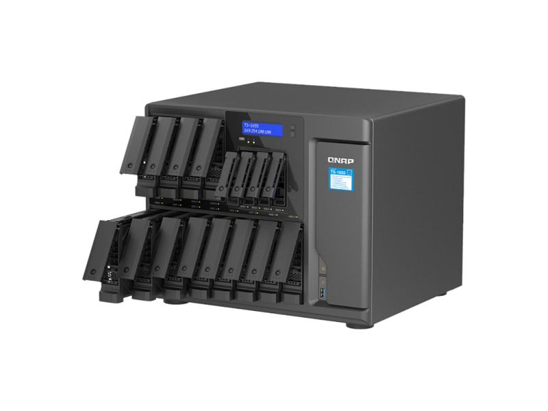 TS-1655-8G  СХД QNAP TS-1655-8G 12x3.5''/ 4x2.5'' SATA 6G, 2xM.2 2280, 8GB, 4xUSB, 2 x 2.5G/ 1G/ 100M/ 10M