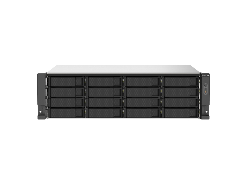 TS-1673AU-RP-16G  СХД QNAP TS-1673AU-RP-16G/ 3U/ 16GB/ 16 x 3.5''/ 2.5'' SATA 6G/ NO M.2 SSD/ QNAP QM2 PCI-E/ 2xPCI-E Gen3 x4/ 2xUSB/ 2xUSB-C/ 2.5 GbE