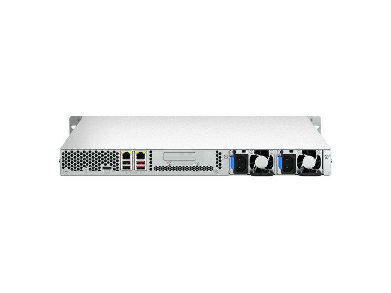 TS-464U-RP-8G  СХД QNAP TS-464U-RP-8G 1U/ 4x3.5''/ 2.5'' SATA 6G, 8GB, 2xUSB, HDMI, 2xRJ45 1