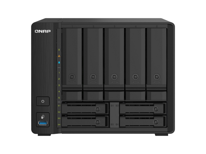 TS-932PX-4G  СХД QNAP TS-932PX-4G 5x3.5''/ 4x2.5'' SATA 6G, 4GB, 3xUSB, 2xRJ45