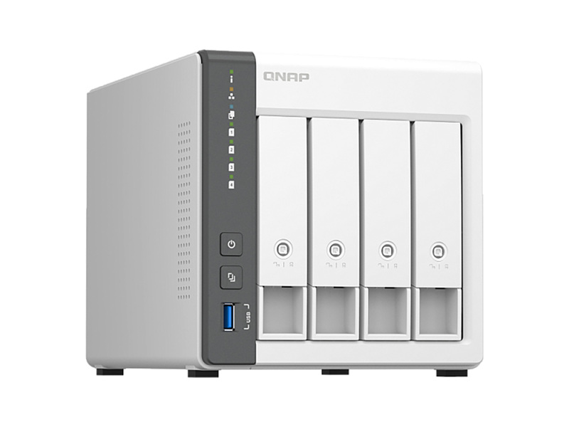 D4 (REV. C)  Сетевое хранилище QNAP CHANNEL D4 (REV. C) QC 4x3.5'', 3xUSB, 1GbE, 1x2.5GbE
