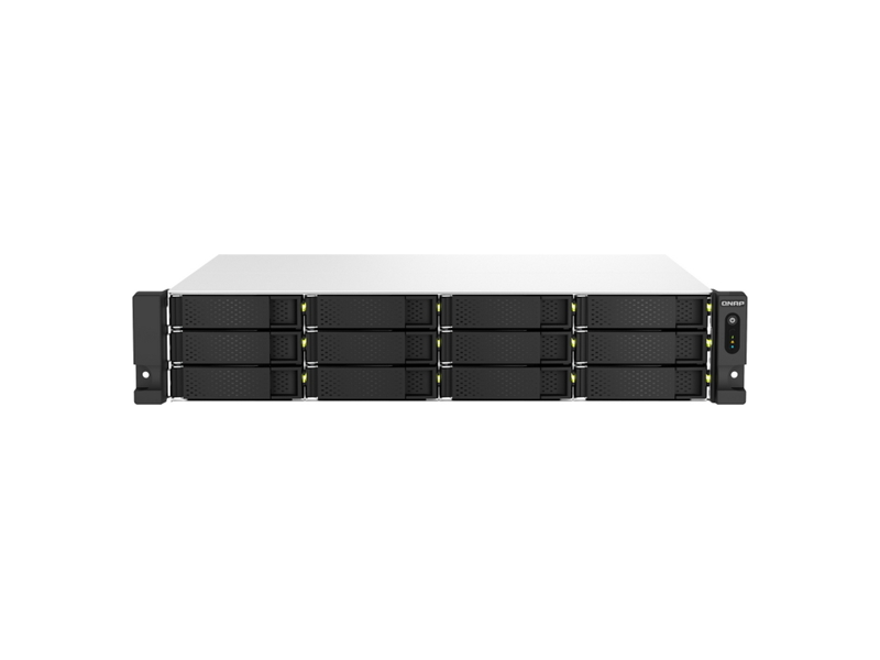 TS-1264U-RP-8G  Сетевое хранилище SMB QNAP TS-1264U-RP-EU-QL 2U/ 12x3.5''/ 2.5'' SATA 6G, 8GB, 2xUSB, HDMI, 2 x2.5G/ 1G/ 100M/ 10M