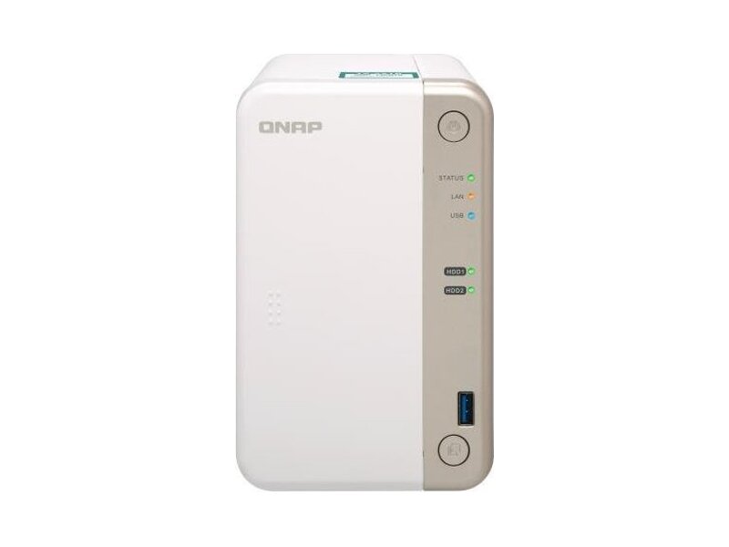 TS-251B-4G  Сетевое хранилище QNAP TS-251B-4G 2-Bay NAS, 2x3.5''/ 2.5'' SATA 6G, 4GB, 5xUSB, HDMI, RJ45