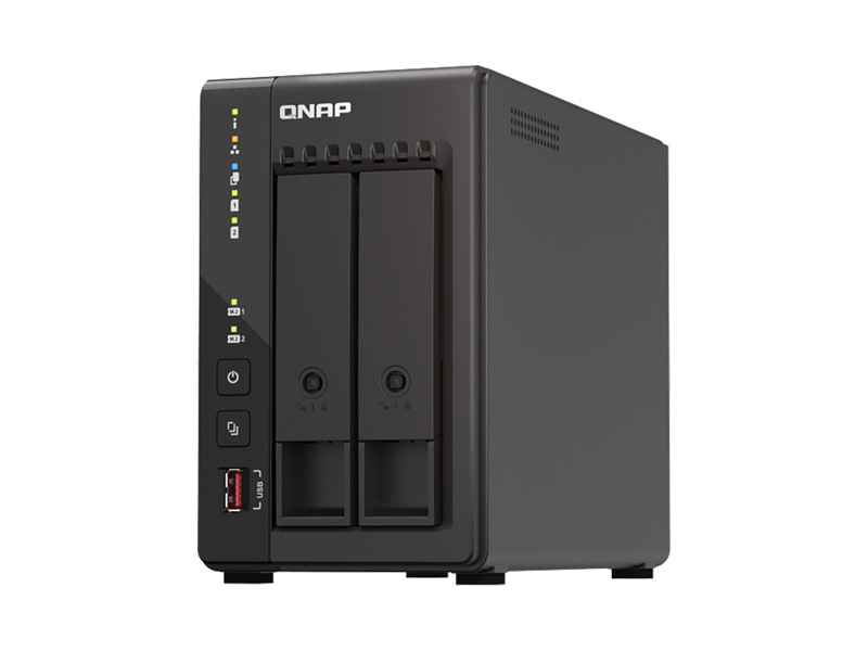TS-253E-8G  Сетевое хранилище NAS QNAP TS-253E-8G 2x3.5''/ 2.5'' SATA 6G, 8GB, 2xM.2, 2xUSB, 2xHDMI, 2xRJ45
