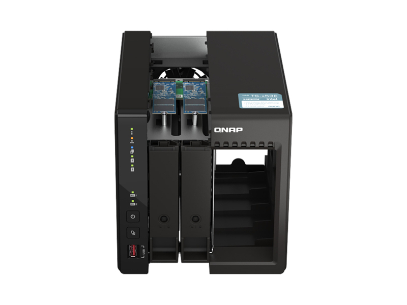 TS-253E-8G  Сетевое хранилище NAS QNAP TS-253E-8G 2x3.5''/ 2.5'' SATA 6G, 8GB, 2xM.2, 2xUSB, 2xHDMI, 2xRJ45 1