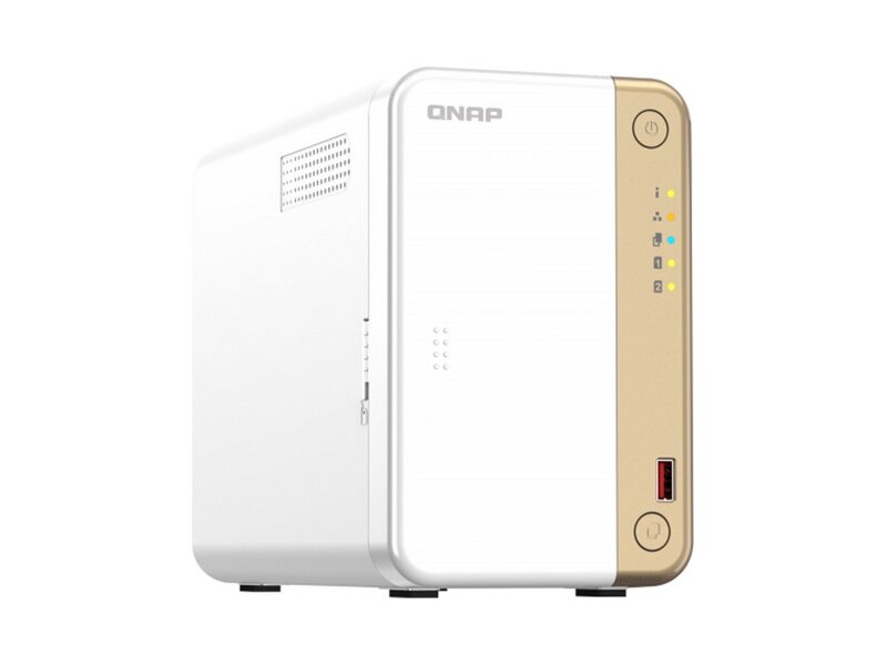 TS-262-4G  Сетевое хранилище NAS QNAP TS-262-4G 2x3.5''/ 2.5'' SATA 6G, 4GB, 2xM.2 2280, 2xUSB, HDMI, RJ45