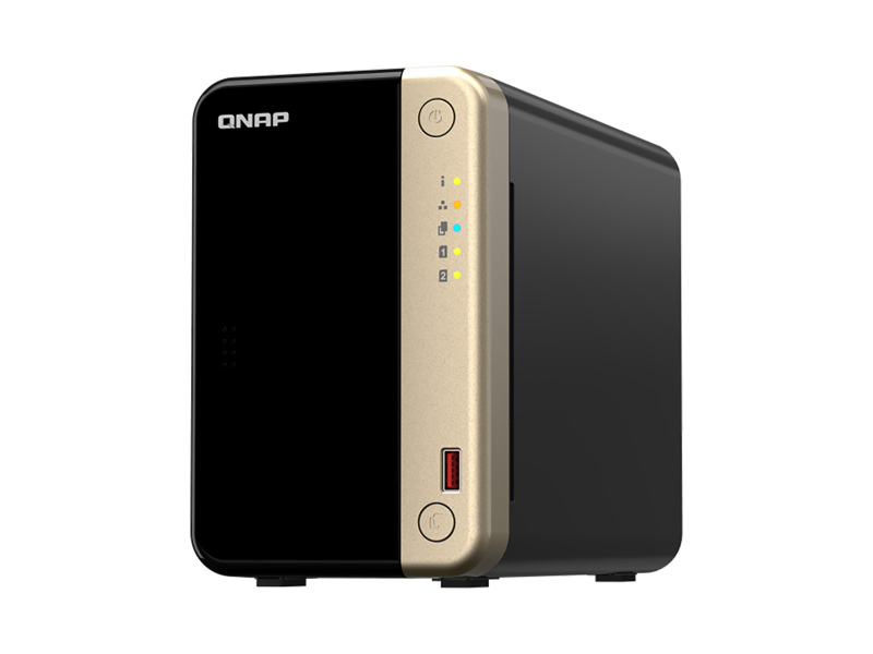 TS-264-8G  Сетевое хранилище NAS QNAP TS-264-8G 2x3.5''/ 2.5'' SATA 6G, 8GB, 2xM.2 , 2xUSB, HDMI, 2xRJ45