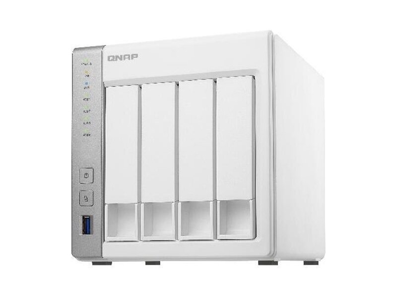 TS-431P  Сетевое хранилище QNAP TS-431P NAS, 4x3.5''/ 2.5'' SATA 6G, 1GB, 3xUSB, 2xGbE