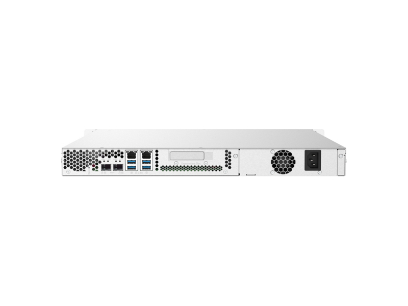 TS-432PXU-2G  Сетевое хранилище NAS QNAP TS-432PXU-2G 1U/ 4x3.5''/ 2.5'' SATA 6G, 2GB, 4xUSB, 2 x 10GbE SFP+ 1