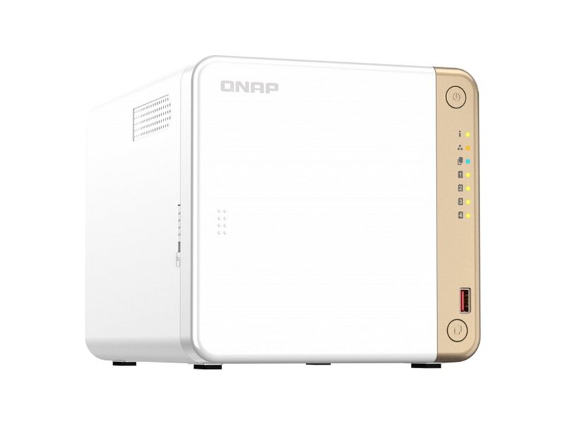 TS-462-4G  Сетевое хранилище QNAP TS-462-4G-EU-RU 4x3.5''/ 2.5'' SATA 6G, 2xM.2 2280, 4GB, 2xUSB, HDMI, RJ45