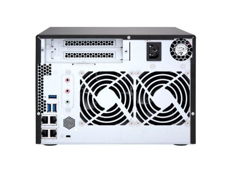 TS-673-4G  Сетевое хранилище QNAP TS-673-4G NAS, 6x3.5''/ 2.2'' SATA 6G, 2xM.2 2280, 4GB, 4xUSB, 4xRJ45 1