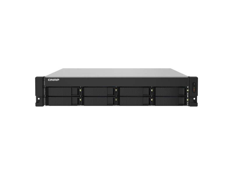 TS-832PXU-RP-4G  Сетевое хранилище SMB QNAP TS-832PXU-RP-4G 2U/ 8x3.5''/ 2.5'' SATA 6G, 4GB , 4xUSB, 2x 10GbE SFP+ LAN, 2x 2.5 GbE LAN