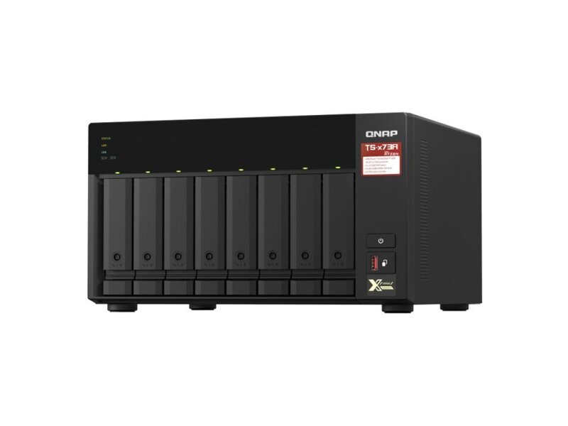 TS-873A-8G  Сетевое хранилище NAS QNAP TS-873A-8G 8x3.5''/ 2.5'' SATA 6G, 8GB, 2xM.2 2280, 3xUSB, USB-C, 2 x 2.5G/ 1G/ 100M