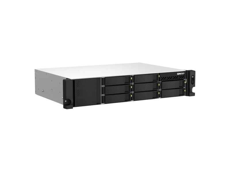 TS-873AeU-4G  Сетевое хранилище NAS QNAP TS-873A-8G 2U/ 8x3.5''/ 2.5'' SATA 6G, 4GB, 2xM.2 2280, 3xUSB, USB-C, 2 x 2.5G/ 1G/ 100M