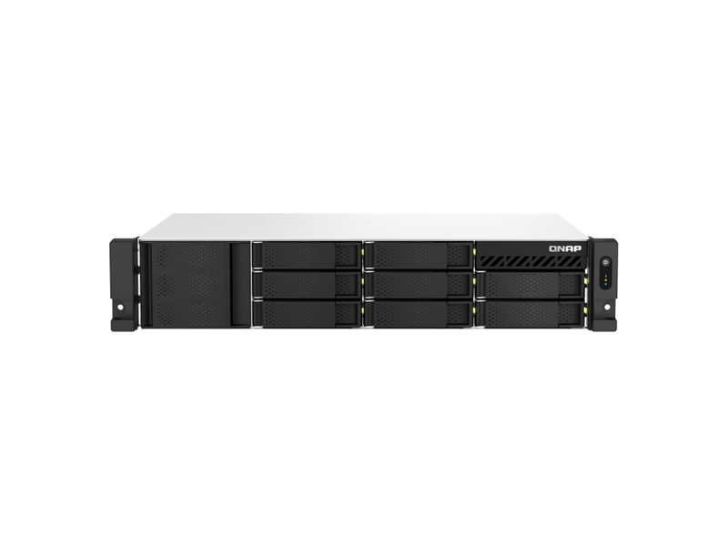 TS-873AeU-RP-4G  Сетевое хранилище NAS QNAP TS-873AeU-RP-4G 2U/ 8x3.5''/ 2.5'' SATA 6G, 4GB, 2xM.2 2280, 2xUSB, 2xUSB-C, 2 x 2.5G/ 1G/ 100M