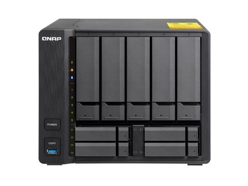 TS-932X-2G  Сетевое хранилище QNAP TS-932X-2G 5x3.5''/ 4x2.5'' SATA 6G, 2GB, 3xUSB, 	2 x 10GbE SFP+