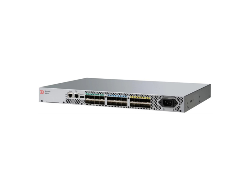 BR-G610-24-32G_EB  Коммутатор Brocade G610 24 ports/ 24 activated FC switch, incl 24x32Gb SFP+ transceivers (analog DS-6610B, SN3600B, SNS2624, DB610S) with free Ent Bundle