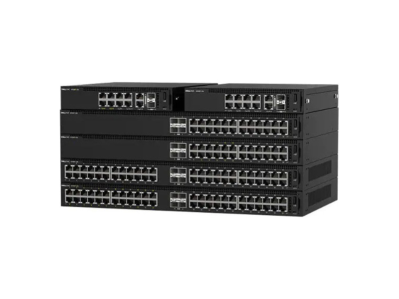 N1108EP-ON  Коммутатор Dell EMC Switch N1108EP-ON, L2, 8 ports RJ45 1GbE, 4 ports PoE/ PoE+, 2 ports SFP 1GbE 3YPSNBD (210-ARUK)