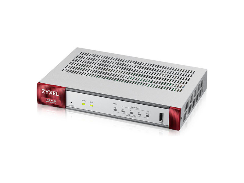 USGFLEX100H-EUCI01F  Межсетевой экран Zyxel USG FLEX 100H, 8xRJ-45: 1G (LAN/ WAN), 1xUSB3.0 **