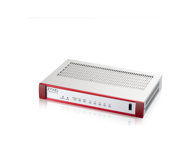 USGFLEX50HP-EUCI01F  Межсетевой экран Zyxel USG FLEX 50HP RJ-45: 1G PoE+ (LAN/ WAN), 4xRJ-45: 1G (LAN/ WAN), USB3.0