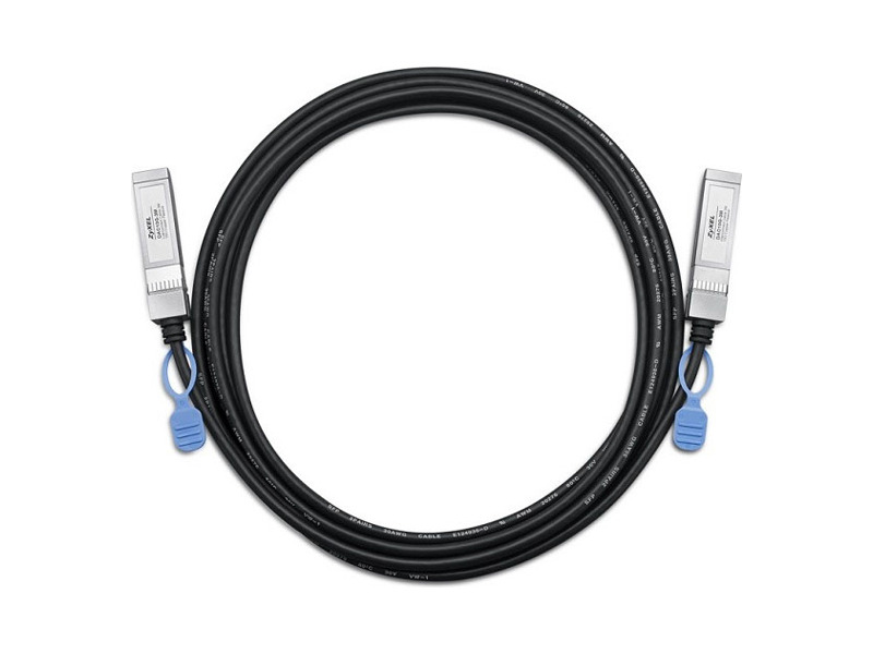 DAC10G-3M-ZZ0101F  Кабель для стекирования Zyxel DAC10G-3M, 10G SFP+, поддержка DDMI, 3 метра