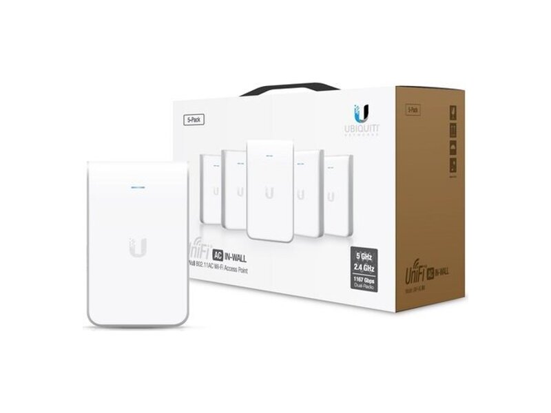 UAP-AC-IW-5  Точка доступа Ubiquiti In-Wall 802.11AC Wi-Fi Access Point 5 pack