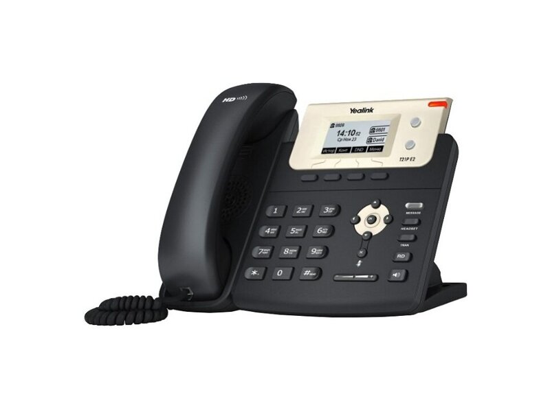 SIP-T21PE2  Телефон SIP Yealink SIP-T21P E2 черный
